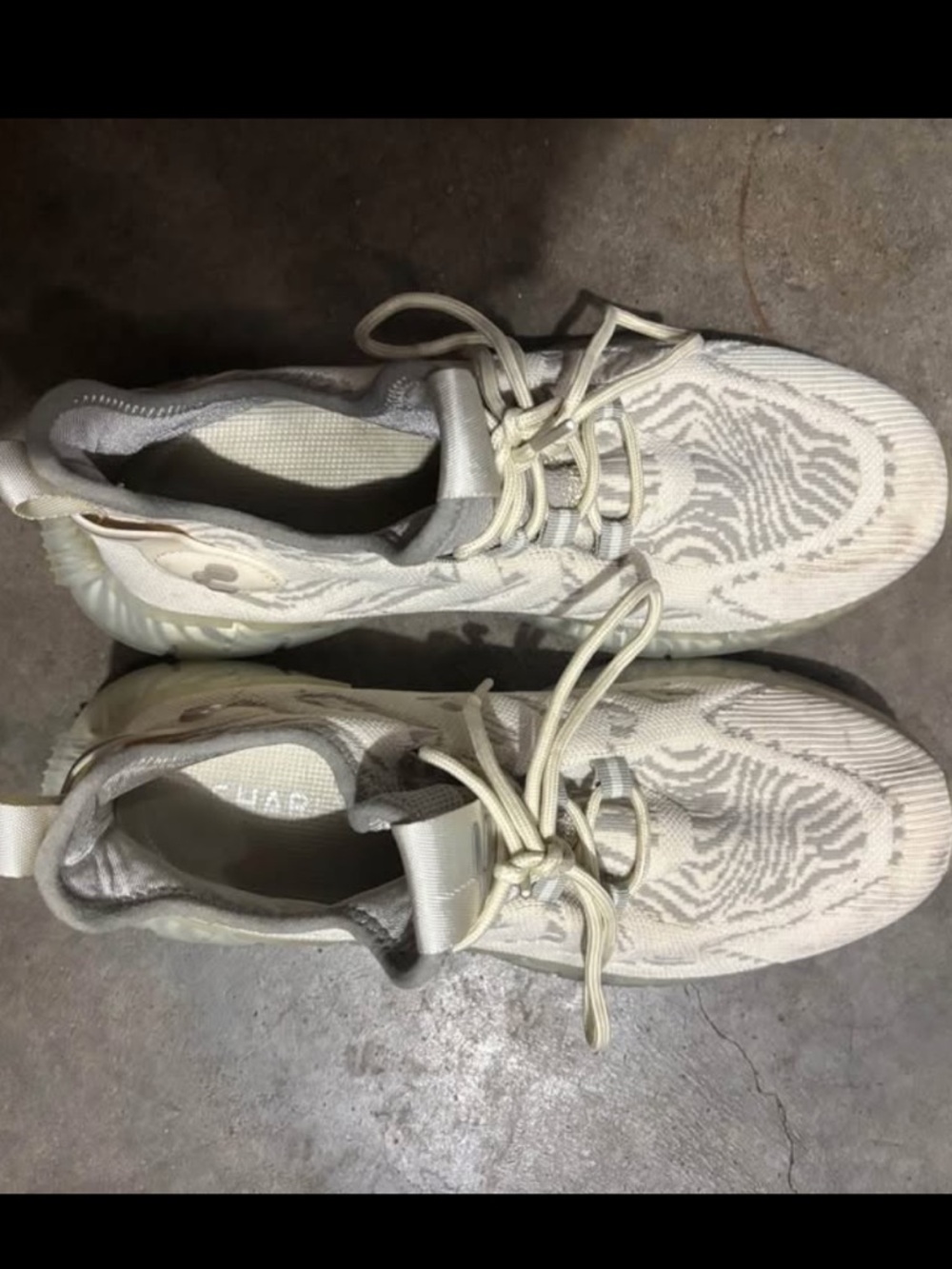 Women's Neutral Cream Knit Athletic Sneakers